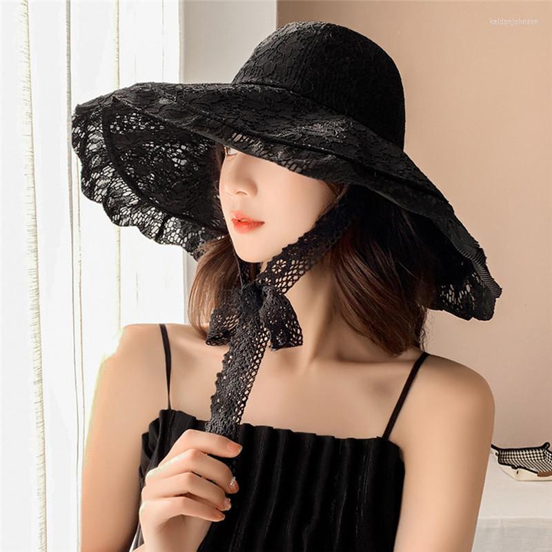 Wide Brim Hats Fashion Floppy Lace Hat Summer Big Sun White Black Party Wedding Packable Beach
Wide Brim Hats Fashion Floppy Lace Hat Summer Big Sun White Black Party Wedding Packable Beach