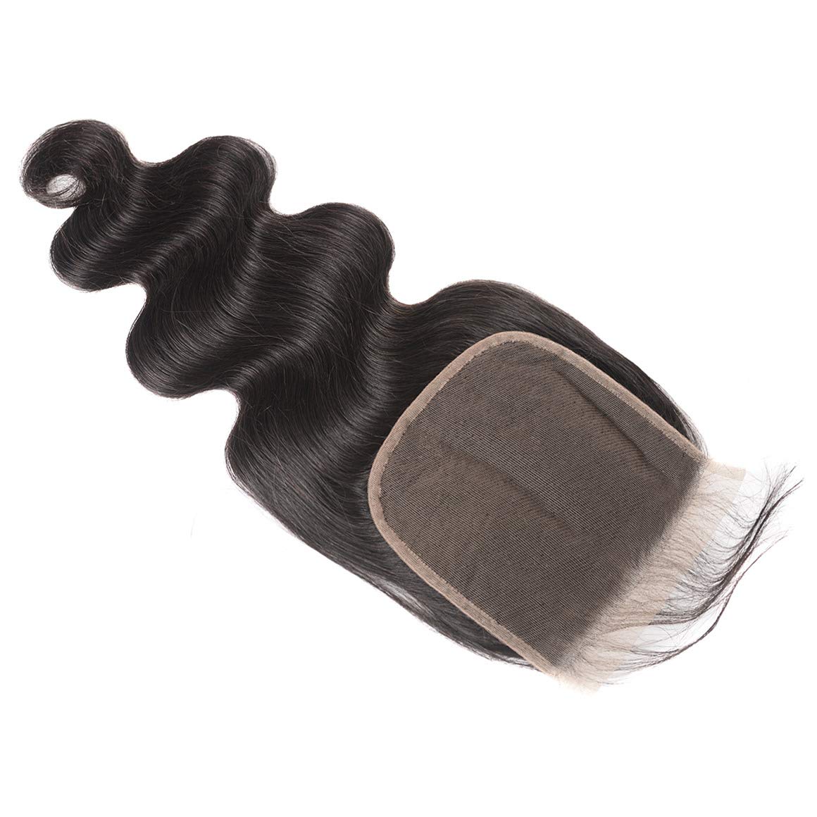 Free shipping 6x6 Transparent HD Lace Closure Brazilian Body Wave Human Pre Plucked With Baby Hair