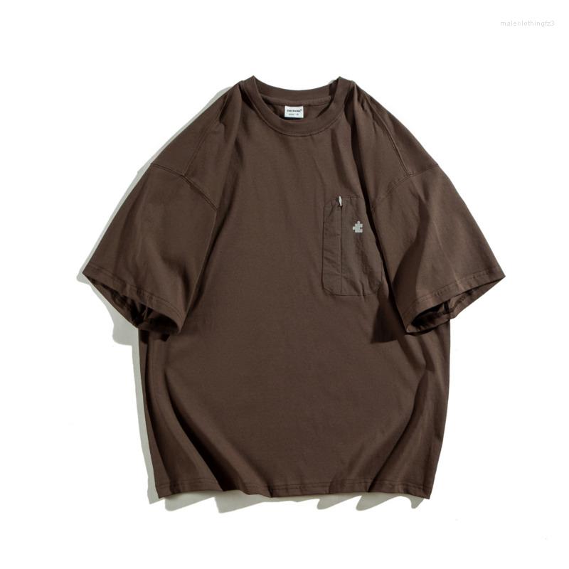 Men's T Shirts Vintage Solid Simple Pocket Stitching Men T-shirt 2022 Cotton Loose Short Sleeve Round Neck Simplicity Oversized Streetwear, Brown
Men's T Shirts Vintage Solid Simple Pocket Stitching Men T-shirt 2022 Cotton Loose Short Sleeve Round Neck Simplicity Oversized Streetwear, Brown