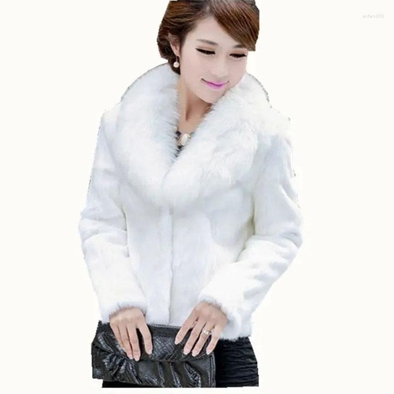 Women' Fur Faux Overcoat Women Autumn Winter Coat Imitation Coats Female Hairiness Femme, White
Women' Fur Faux Overcoat Women Autumn Winter Coat Imitation Coats Female Hairiness Femme, White