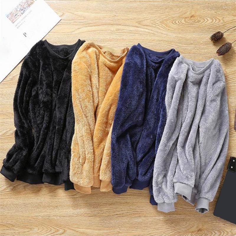 Men's Sweaters Solid Color Male Plus Velvet Sweatshirt Pullover Soft Thermal, Black 
Men's Sweaters Solid Color Male Plus Velvet Sweatshirt Pullover Soft Thermal, Black