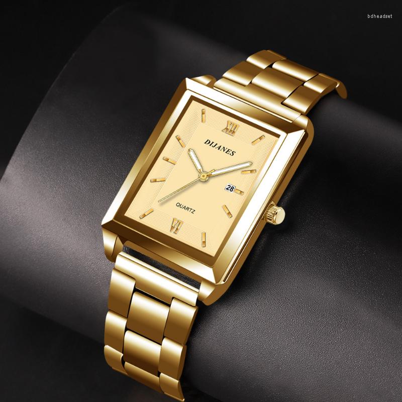 Wristwatches Fashion Mens Business Watches For Men Rectangle Stainless Steel Quartz Wrist Watch Man Casual Leather Relogio Masculino
Wristwatches Fashion Mens Business Watches For Men Rectangle Stainless Steel Quartz Wrist Watch Man Casual Leather Relogio Masculino