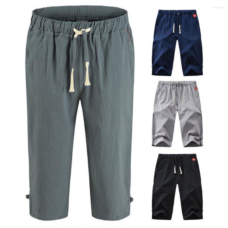 Men's Shorts Nice-looking Solid Color Male Cropped Short Pants Stylish Linen Blend Men For Gift, Navy blue
Men's Shorts Nice-looking Solid Color Male Cropped Short Pants Stylish Linen Blend Men For Gift, Navy blue