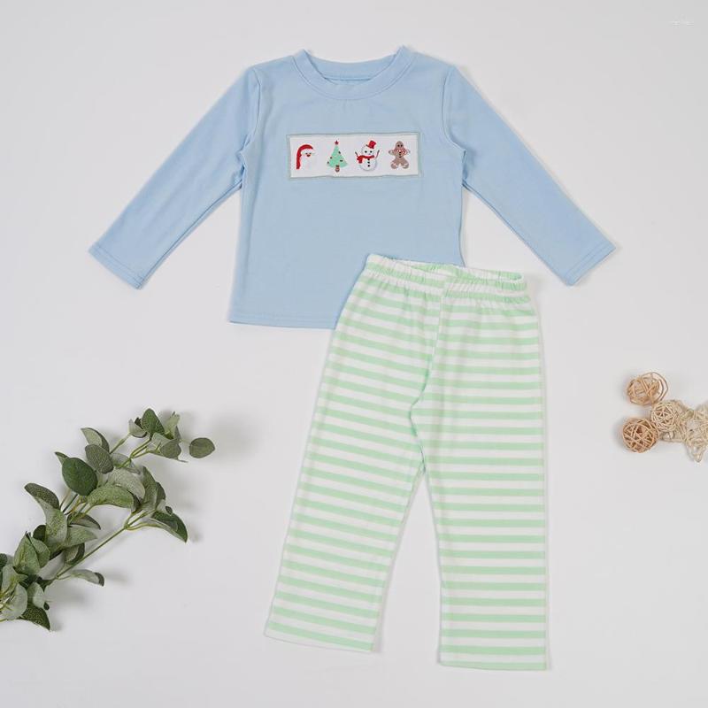 Clothing Sets Christmas Outfit Pajamas Babi Boys Clothes Set Santa Claus Embroidery Bodysuit Long Sleeve Green Stripe Pants Suit For 1-8T, Girl clothes suit
Clothing Sets Christmas Outfit Pajamas Babi Boys Clothes Set Santa Claus Embroidery Bodysuit Long Sleeve Green Stripe Pants Suit For 1-8T, Girl clothes suit