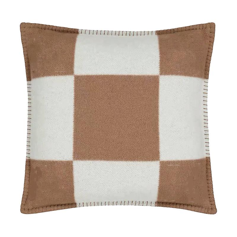 Pillow Case letter pillow case cashmere designer pillowcase woven jacquard 4545cm 6565cm custom cushion cover sofa wool covers heat 26W0117