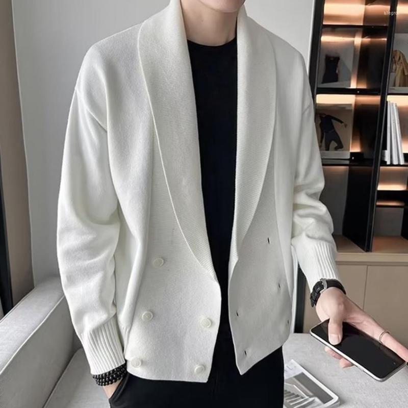 Men's Sweaters Warm Loose Anti-shrink Men Spring Coat For Work Sweater, Black 
Men's Sweaters Warm Loose Anti-shrink Men Spring Coat For Work Sweater, Black