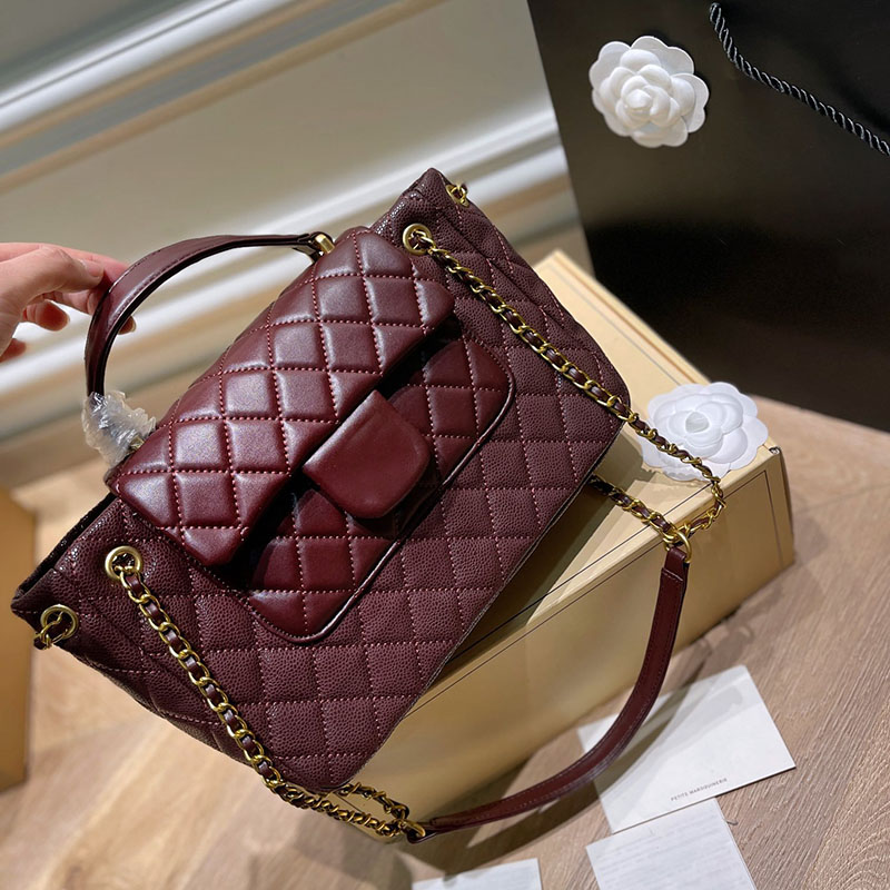 CC Bags Luxury Brand Shoulder Bags Classic Flap Women Tote Bag Caviar Leather Diamond Lattice Crossbody Large Capacity Cosmetic Bag Key Pouc, Red
CC Bags Luxury Brand Shoulder Bags Classic Flap Women Tote Bag Caviar Leather Diamond Lattice Crossbody Large Capacity Cosmetic Bag Key Pouc, Red