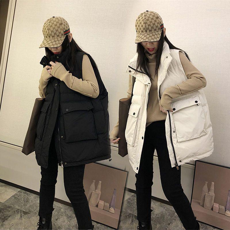 Women's Vests 2022 Women Autumn Winter Fashion Warm Cotton Padded Puffer Loose Ladies Sleeveless Waistcoat Parkas Jacket T127, Creamy-white 
Women's Vests 2022 Women Autumn Winter Fashion Warm Cotton Padded Puffer Loose Ladies Sleeveless Waistcoat Parkas Jacket T127, Creamy-white