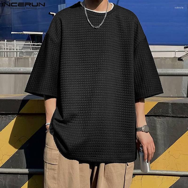 Men' T Shirts Korean Style Men Simple Square Three Quarter Sleeve Camiseta Casual Streetwear Long T-shirts -5XL INCERUN Tops 2022, Black
Men' T Shirts Korean Style Men Simple Square Three Quarter Sleeve Camiseta Casual Streetwear Long T-shirts -5XL INCERUN Tops 2022, Black