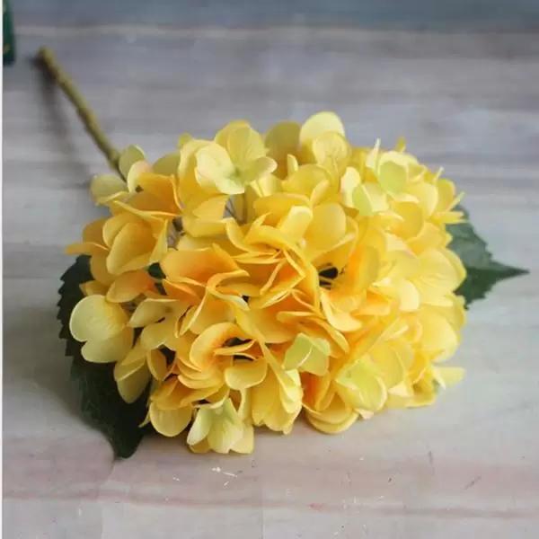 Artificial Hydrangea wer Head Fake Silk Single Real Touch Hydrangeas 8 Colors for Wedding Centerpieces Home Party Decorative wers FY3529 tt1206