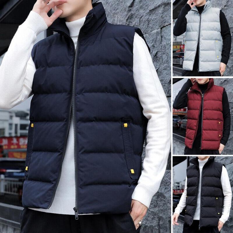 Men's Vests Simple Men Waistcoat Zipper Placket Soft Winter Pure Color Stand Collar Down Vest Coat Comfortable Jacket For Trip, Black
Men's Vests Simple Men Waistcoat Zipper Placket Soft Winter Pure Color Stand Collar Down Vest Coat Comfortable Jacket For Trip, Black