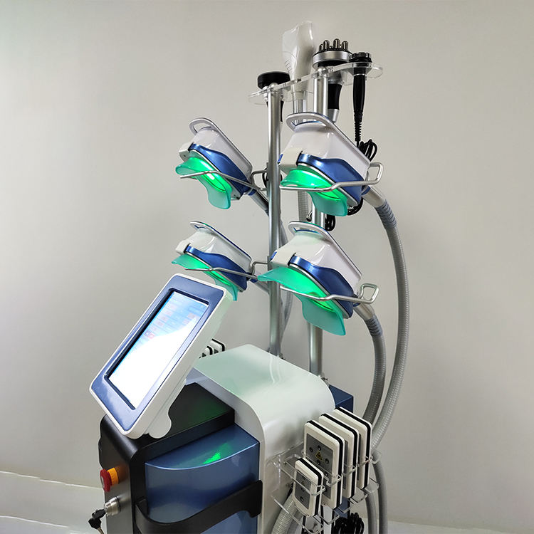 5 in 1 Double chin cryo beauty machine factory price freezing fat multifunctional cavitation rf beauty spa