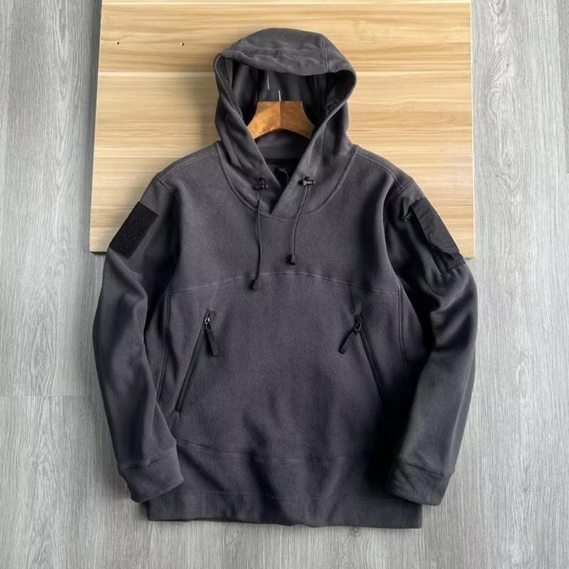 Men's Jackets Pullover Sweatshirt Zippers Autumn Winter Keep Warm Fleeced Sleeve Patch Male For Office, Black
Men's Jackets Pullover Sweatshirt Zippers Autumn Winter Keep Warm Fleeced Sleeve Patch Male For Office, Black