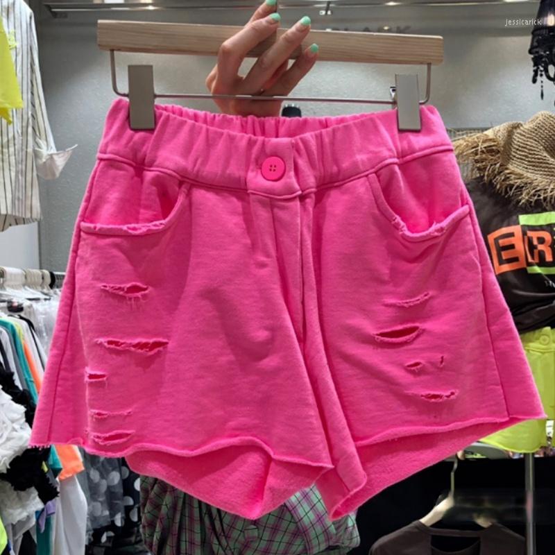 Women' Shorts Korean Style Short Womens 2022 Summer Ripped Holes Elastic High Waist Button Pocket Cotton Candy Color Pants, Yellow
Women' Shorts Korean Style Short Womens 2022 Summer Ripped Holes Elastic High Waist Button Pocket Cotton Candy Color Pants, Yellow