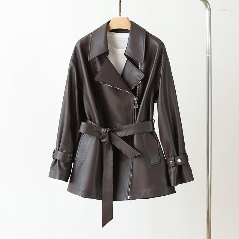 Women's Leather Genuine Women Spring Autumn Women's S Real Sheepskin Jacket Belt Slim Trench Coat Zm1691, Black
Women's Leather Genuine Women Spring Autumn Women's S Real Sheepskin Jacket Belt Slim Trench Coat Zm1691, Black