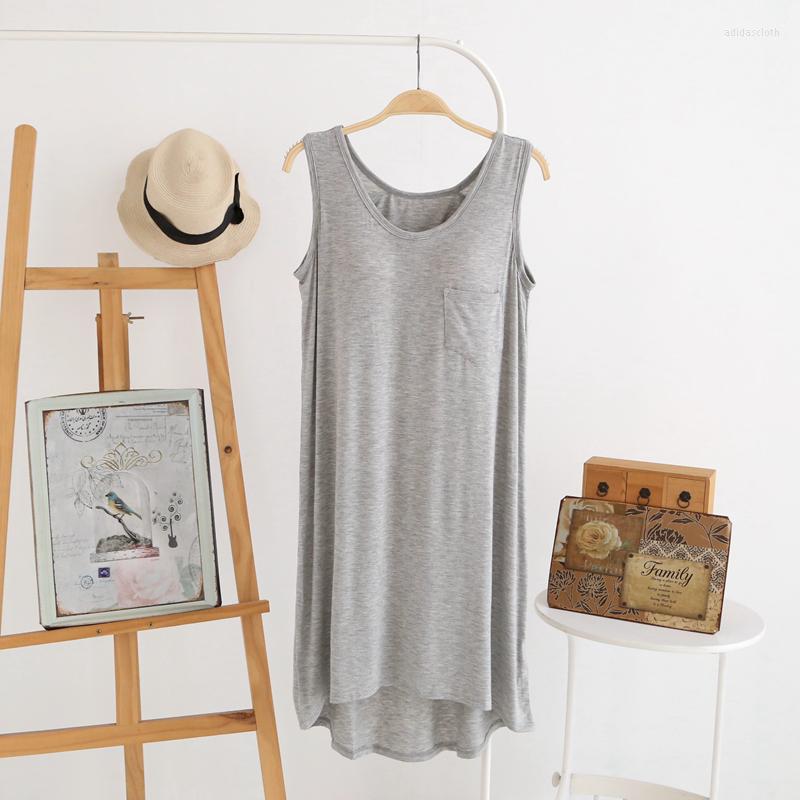 Women's Sleepwear Women Cotton Longuette Sleeveless Fashion Modal Female Sexy Nightgown Cute Padded Lounge Dress Cool Sleep Tops, Blue
Women's Sleepwear Women Cotton Longuette Sleeveless Fashion Modal Female Sexy Nightgown Cute Padded Lounge Dress Cool Sleep Tops, Blue