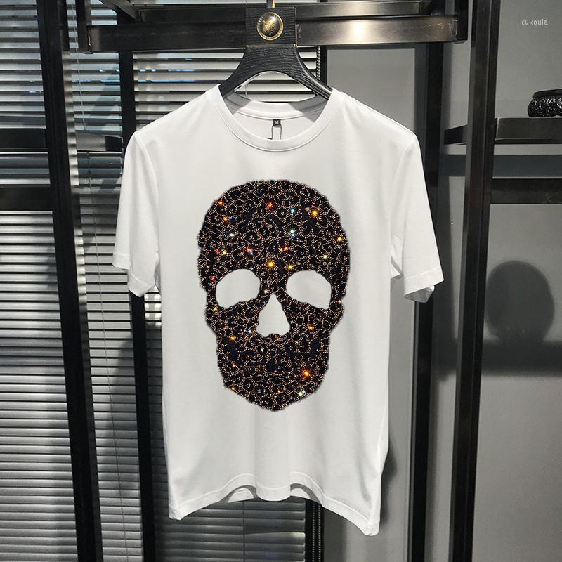 Men's T Shirts 4 Colors Rhinestone Skull Men's Short Sleeve Slim Fit Design Brand T-Shirt Plus Size Top Quality, As shown asian size
Men's T Shirts 4 Colors Rhinestone Skull Men's Short Sleeve Slim Fit Design Brand T-Shirt Plus Size Top Quality, As shown asian size
