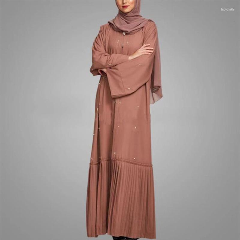 Ethnic Clothing Muslim Robes Kaftan Saudi Arabia Abaya Dubai Dress Middle Eastern Islamic Women Costume Cardigan Handmade Pearl
Ethnic Clothing Muslim Robes Kaftan Saudi Arabia Abaya Dubai Dress Middle Eastern Islamic Women Costume Cardigan Handmade Pearl
