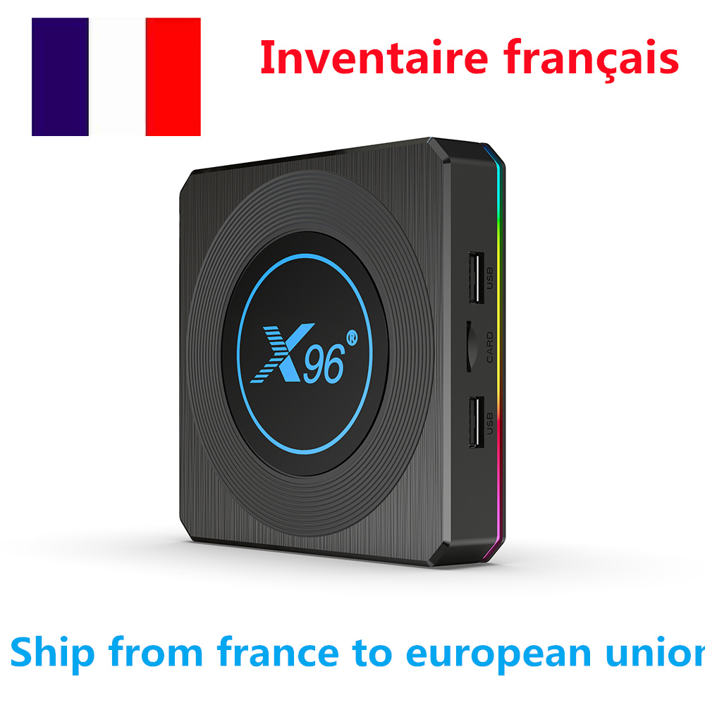 Ship from FRANCE X96 X4 TV BOX Android 11 OS Amlogic S905X4 quad core 4GB 32GB Quad Core 2.4G/5G WIFI BT4.1 1000M LAN