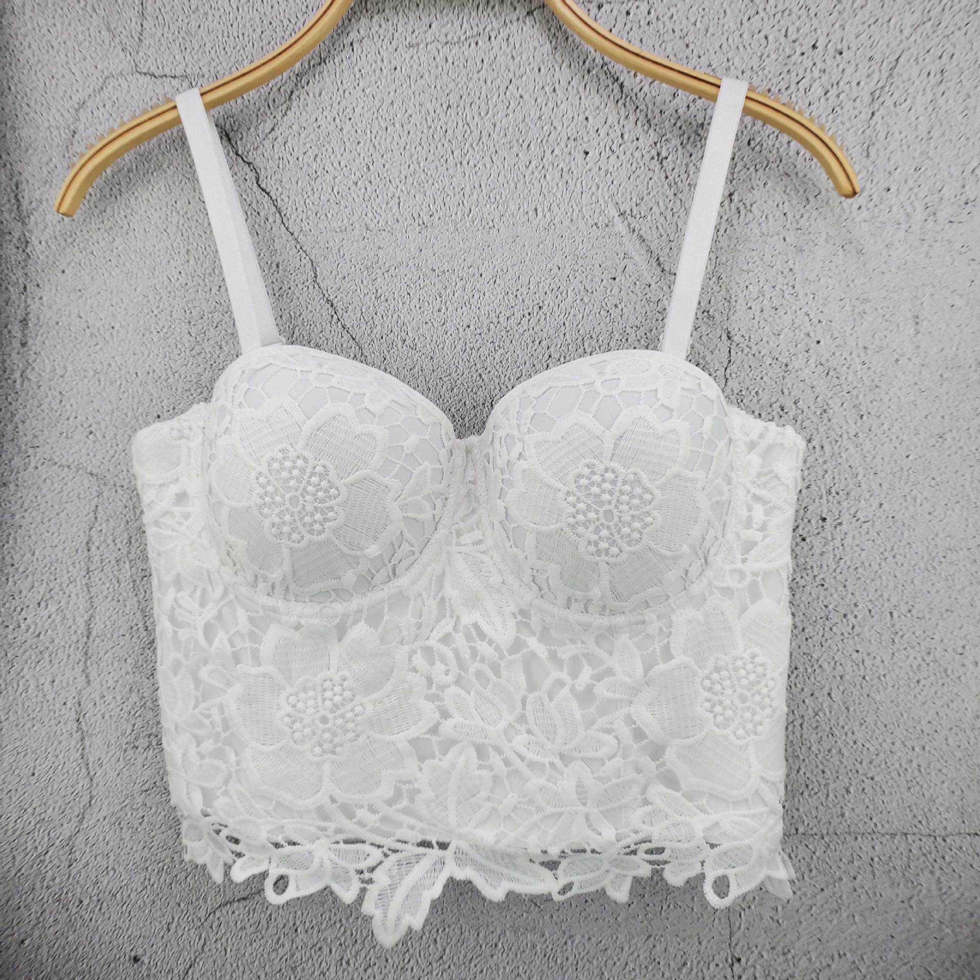 New single piece embroidered short fit one year old Embroidered Bra women's nightclub dance through versatile bra, White
New single piece embroidered short fit one year old Embroidered Bra women's nightclub dance through versatile bra, White