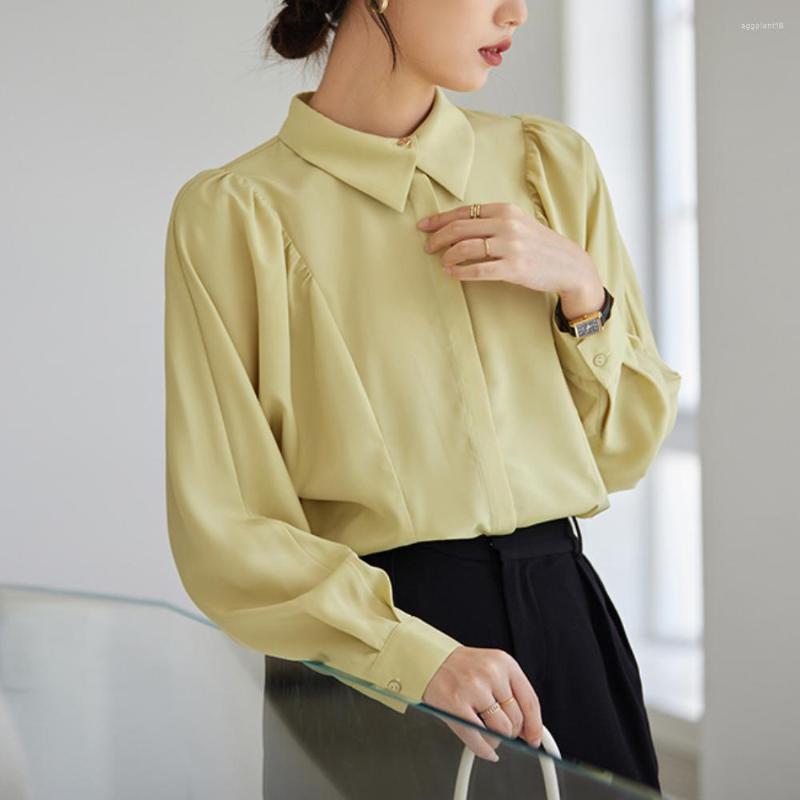 Women' Blouses Korean Version Shirt Women' Fashion Bat Sleeve Temperament Top Autumn Solid Color Professional Wear Commuter, Grass green
Women' Blouses Korean Version Shirt Women' Fashion Bat Sleeve Temperament Top Autumn Solid Color Professional Wear Commuter, Grass green