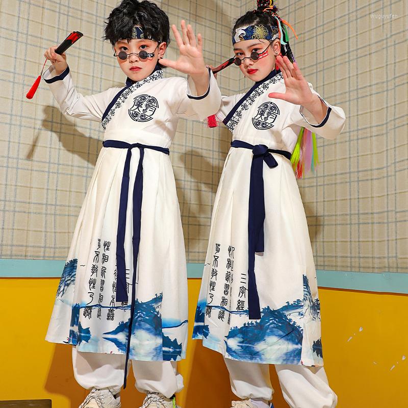 Stage Wear Children'S Hanfu Dress Chinese Style Jazz Dance Costumes Loose Ballroom Hip Hop Rave Clothes Performance DQS10813, Only top
Stage Wear Children'S Hanfu Dress Chinese Style Jazz Dance Costumes Loose Ballroom Hip Hop Rave Clothes Performance DQS10813, Only top