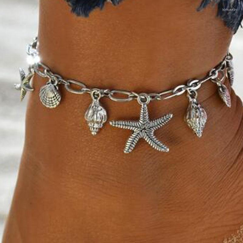 Anklets Vintage Enkelbandje Delicate Summer Anklet For Women Tassel Starfish Antique Elegant Cheville Boho Foot Jewelry
Anklets Vintage Enkelbandje Delicate Summer Anklet For Women Tassel Starfish Antique Elegant Cheville Boho Foot Jewelry