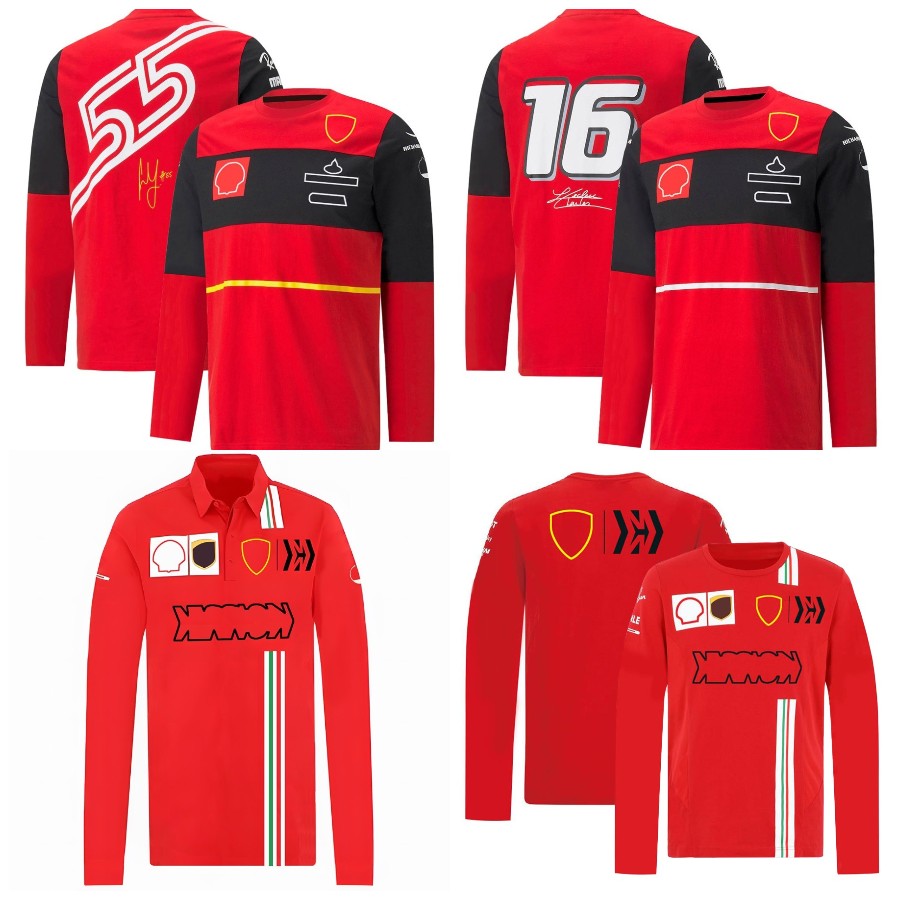 2022 New F1 T-shirt Long Sleeve Polo Collar Racing Suit Shirts Sports Oversized Jersey Formula 1 Team Logo Plus Size Men's T-shirts
2022 New F1 T-shirt Long Sleeve Polo Collar Racing Suit Shirts Sports Oversized Jersey Formula 1 Team Logo Plus Size Men's T-shirts