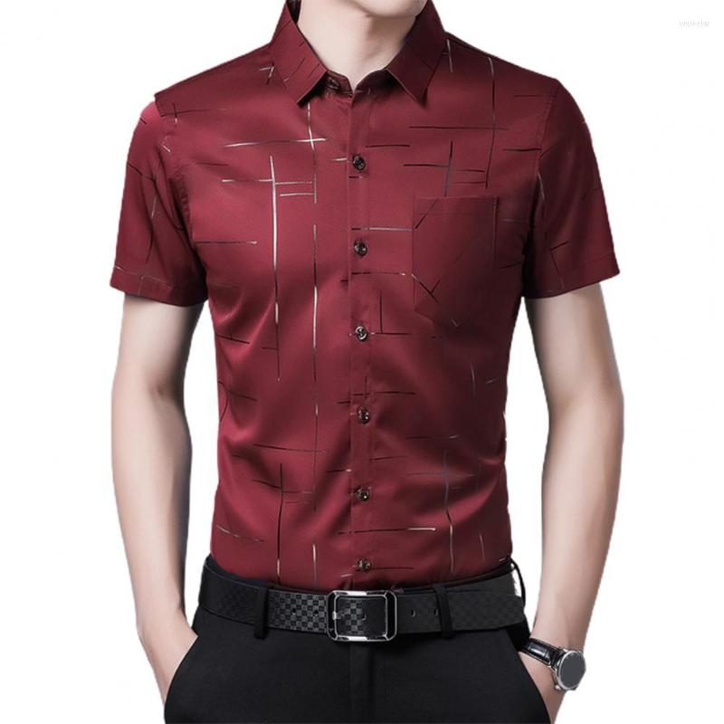 Men's Casual Shirts 2023 Summer Fashion Stripe Men Shirt Business Short Sleeve Male, Purple
Men's Casual Shirts 2023 Summer Fashion Stripe Men Shirt Business Short Sleeve Male, Purple