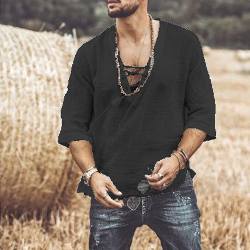 Men's T Shirts Retro Solid Half Sleeve Tee Shirt Summer Casual Loose Men 2022 Fashion Drawstring V-Neck Tops Pullover Streetwear, 01 white
Men's T Shirts Retro Solid Half Sleeve Tee Shirt Summer Casual Loose Men 2022 Fashion Drawstring V-Neck Tops Pullover Streetwear, 01 white