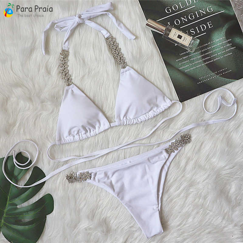Bras Sets Para Praia Sexy 2022 Metal Rhinestones Bikini Push Up Swimwear Women Brazilian Swimsuit Halter Biquini Two Pieces Bathing Suit T221206, White
Bras Sets Para Praia Sexy 2022 Metal Rhinestones Bikini Push Up Swimwear Women Brazilian Swimsuit Halter Biquini Two Pieces Bathing Suit T221206, White