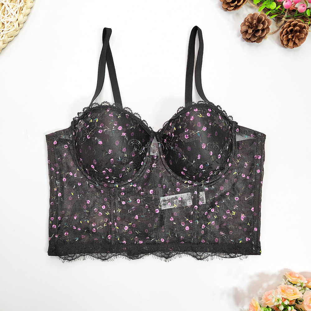 Small broken bouquet body top 2023 new best friend LACE VEST mesh eyelash top pure desire suspender bra female, Black2
Small broken bouquet body top 2023 new best friend LACE VEST mesh eyelash top pure desire suspender bra female, Black2