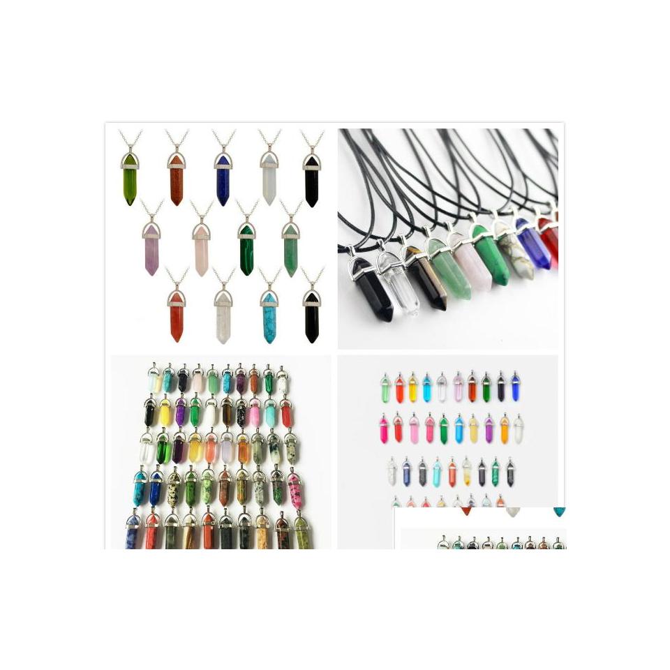 Pendant Necklaces Necklace Jewelry Healing Crystals Amethyst Rose Quartz Bead Chakra Point Women Men Natural Stone Pendants Leather Dh2L8
Pendant Necklaces Necklace Jewelry Healing Crystals Amethyst Rose Quartz Bead Chakra Point Women Men Natural Stone Pendants Leather Dh2L8