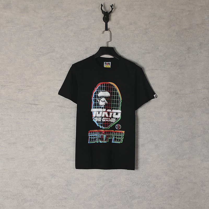 Bape Luxury Fashion Brand Mens T Shirt Contrast Plaid Letter Print Short Sleeve Round Neck Summer Loose T-Shirt Top Black Asian Size M-3XL
Bape Luxury Fashion Brand Mens T Shirt Contrast Plaid Letter Print Short Sleeve Round Neck Summer Loose T-Shirt Top Black Asian Size M-3XL