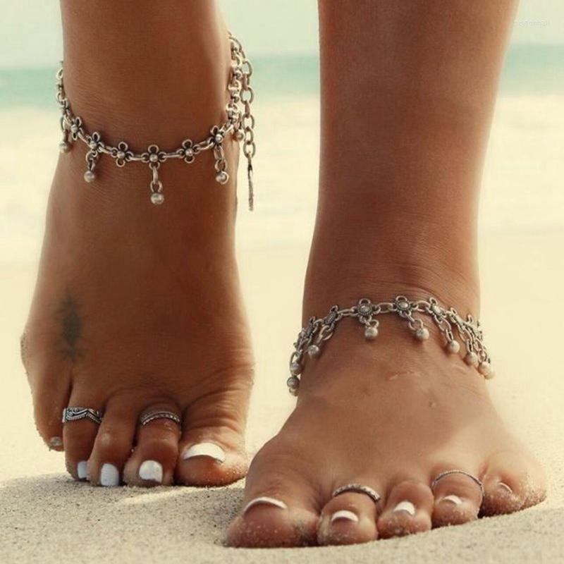 Anklets 1pc Antique Silver Color Beach For Women 2022 Vintage Bohemian Flower Ankle Bracelet Cheville Foot Jewelry
Anklets 1pc Antique Silver Color Beach For Women 2022 Vintage Bohemian Flower Ankle Bracelet Cheville Foot Jewelry