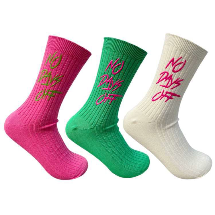 23 Character Monogrammed Mens Socks NO DAYS OFF Medium Double Needle Sports Basketball Socks 38-44, White
23 Character Monogrammed Mens Socks NO DAYS OFF Medium Double Needle Sports Basketball Socks 38-44, White