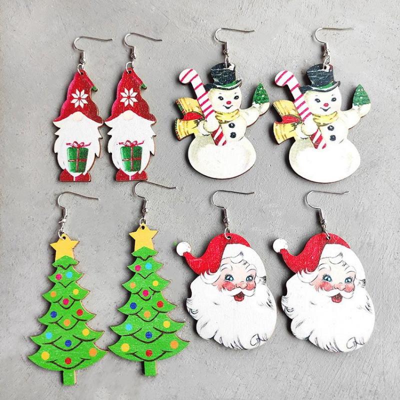 Dangle Earrings Colored Wood Santa Claus Christmas Tree 2022 Creative Wooden Snowman Gnome Drop Jewelry Wholesale
Dangle Earrings Colored Wood Santa Claus Christmas Tree 2022 Creative Wooden Snowman Gnome Drop Jewelry Wholesale