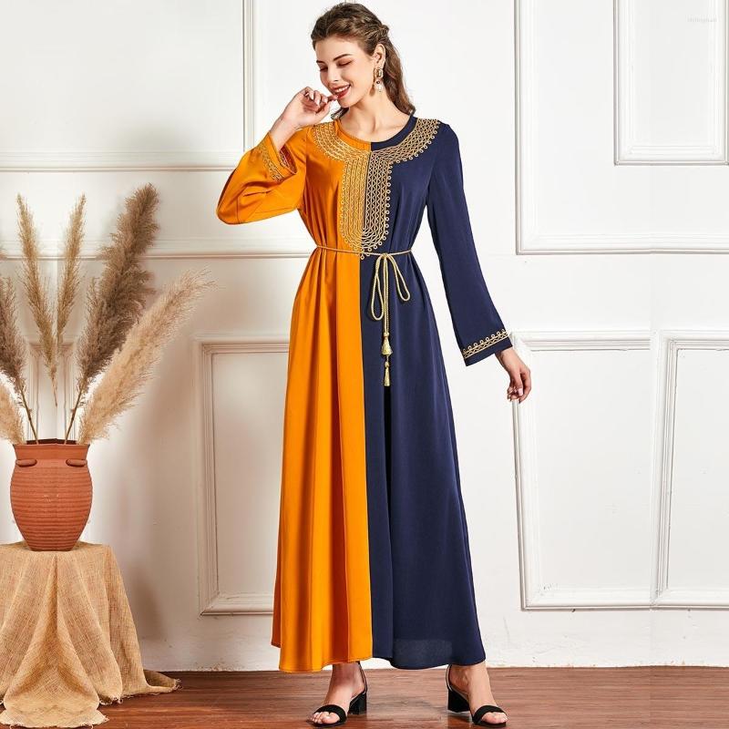 Ethnic Clothing Eid Hit Color Embroidery Abayas Maxi Dress Women's 2022 Plus Size Islamic Long Sleeve Muslim Robes Arabic Turkey Clothes
Ethnic Clothing Eid Hit Color Embroidery Abayas Maxi Dress Women's 2022 Plus Size Islamic Long Sleeve Muslim Robes Arabic Turkey Clothes