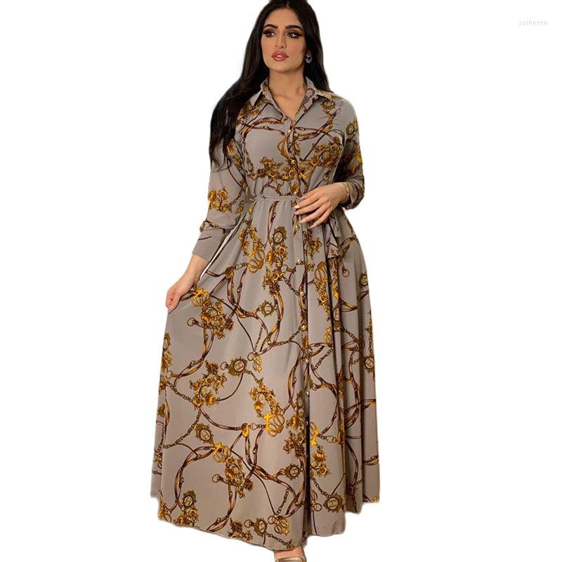 Ethnic Clothing Muslim Shirt Abaya Dress Women Ramadan Print Dresses Autumn Jilbab Turkey Vestidos Elegant India Moroccan Kaftan Arab
Ethnic Clothing Muslim Shirt Abaya Dress Women Ramadan Print Dresses Autumn Jilbab Turkey Vestidos Elegant India Moroccan Kaftan Arab