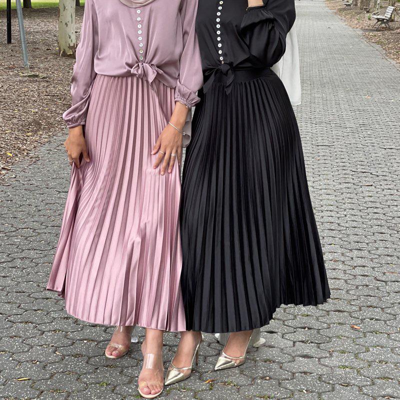 Ethnic Clothing Arabian Long Maxi Pleated Skirt Midi Ankle Length Sweeping Satin Dress High Waist Elastic Casual Swing
Ethnic Clothing Arabian Long Maxi Pleated Skirt Midi Ankle Length Sweeping Satin Dress High Waist Elastic Casual Swing