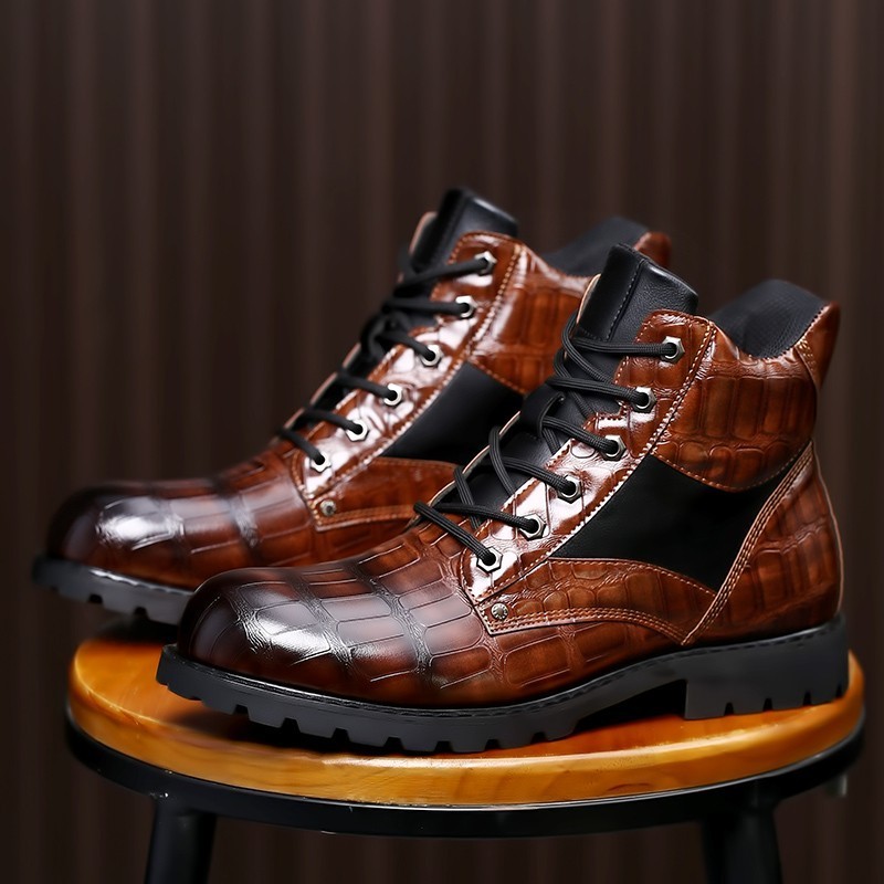 Boots Autumn Winter Men Comfortable Motorcycle Footwear Rubber Ankle Shoes 221207, Brown
Boots Autumn Winter Men Comfortable Motorcycle Footwear Rubber Ankle Shoes 221207, Brown