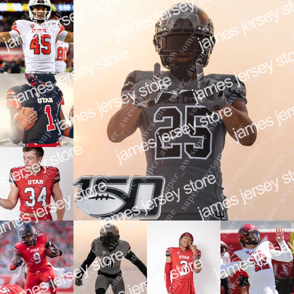 American College Football Wear NCAA Utah Utes Football Jersey Charlie Brewer Tavion Thomas Britain Covey Micah Bernard Dalton Kincaid Solomo, Black
American College Football Wear NCAA Utah Utes Football Jersey Charlie Brewer Tavion Thomas Britain Covey Micah Bernard Dalton Kincaid Solomo, Black