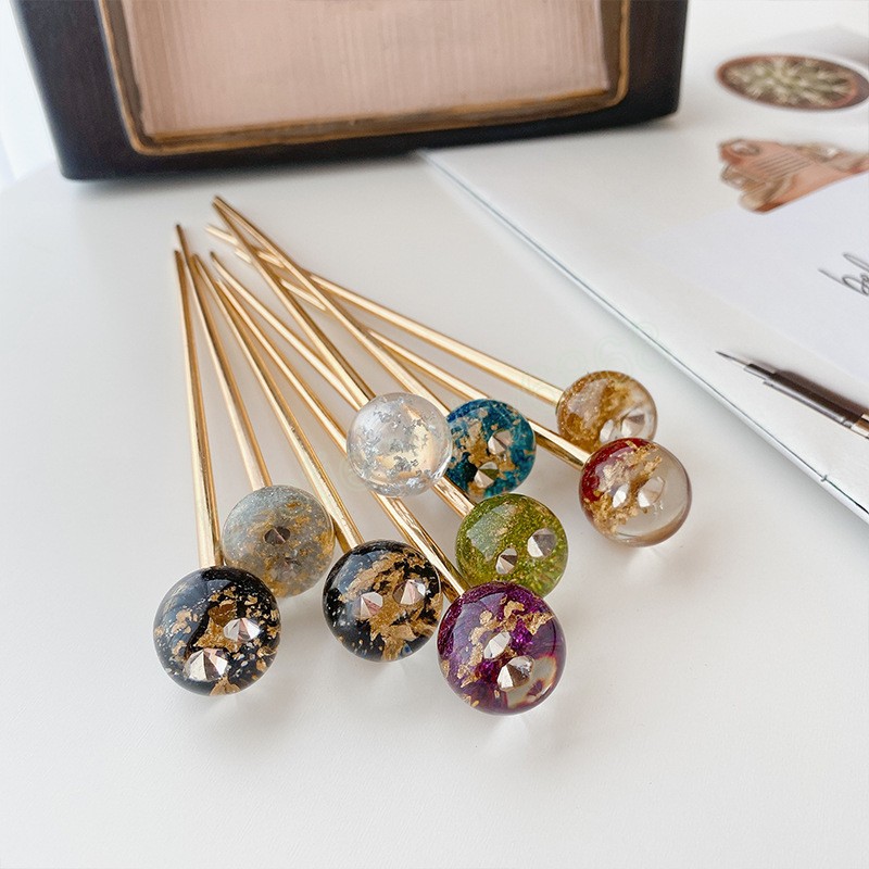 Retro Fashion Bling Colorful Round Ball Hairstick Hairpins Hair Clasp Hair Accessories For Women Girls Headwear
Retro Fashion Bling Colorful Round Ball Hairstick Hairpins Hair Clasp Hair Accessories For Women Girls Headwear