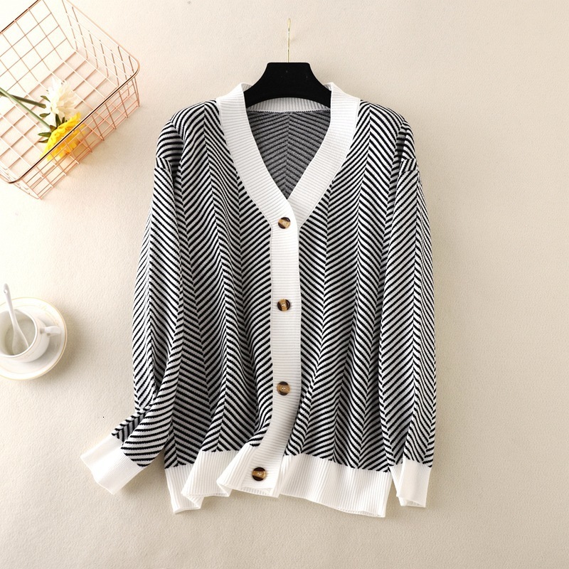 Women's Knits Tees HLBCBG Single Breasted V Neck Women Button Red Christmas Tree Cardigan Sweater Knitted Loose Oversized Jumper Top Jacket Coat 