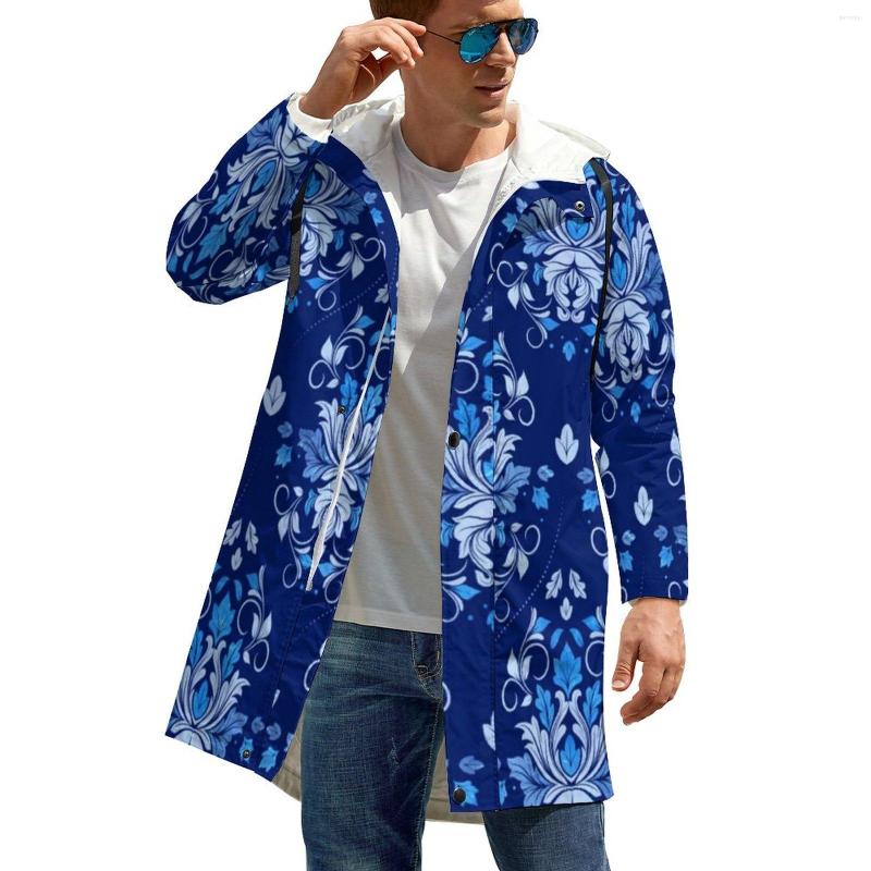 Men' Trench Coats Blue Baroque Print Windbreak Oriental Vintage Damask Long Straight Street Style Autumn Jackets Casual Clothing Plus Size, Style-11
Men' Trench Coats Blue Baroque Print Windbreak Oriental Vintage Damask Long Straight Street Style Autumn Jackets Casual Clothing Plus Size, Style-11