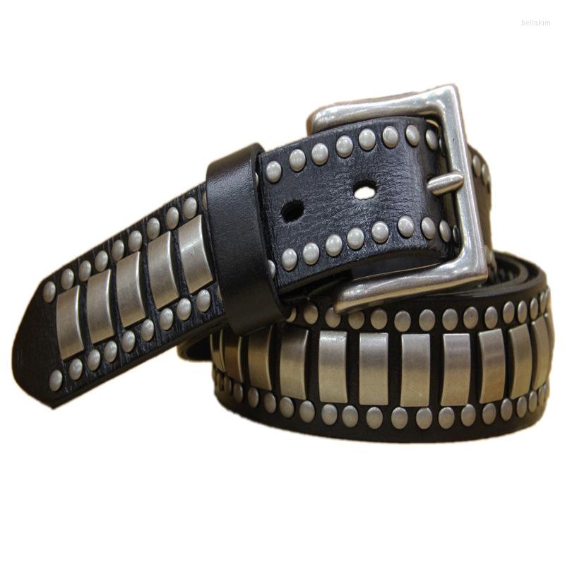 Belts Metal Rivet Belt Luxury Designers Men Punk Cow Genuine Leather Cintos Masculinos Male Women Rock Hip Hop Strap Waist, Black
Belts Metal Rivet Belt Luxury Designers Men Punk Cow Genuine Leather Cintos Masculinos Male Women Rock Hip Hop Strap Waist, Black