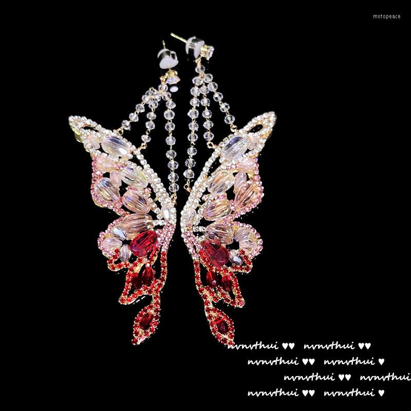 Stud Earrings Exaggerated Butterfly Tassel Luxury Women Fashion Jewelry Bling Zircon Stone Dangle Long Korea 2022
Stud Earrings Exaggerated Butterfly Tassel Luxury Women Fashion Jewelry Bling Zircon Stone Dangle Long Korea 2022