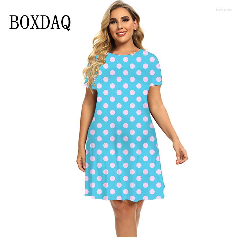 Plus Size Dresses 2023 Fashion Ladies Elegant Polka Dot Print Summer Short Sleeve O-Neck Loose Clothing Women Dress 4XL 5XL 6XL, Ds-200274
Plus Size Dresses 2023 Fashion Ladies Elegant Polka Dot Print Summer Short Sleeve O-Neck Loose Clothing Women Dress 4XL 5XL 6XL, Ds-200274