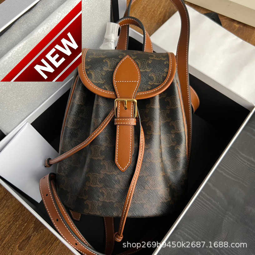 Women's Designer Bags Triumphal Arch Backpack 2023 New Fashionable Genuine Leather Old Flower Bag Female Small People Drawstring Schoolbag Factory Direct Sales, Old flower brown
Women's Designer Bags Triumphal Arch Backpack 2023 New Fashionable Genuine Leather Old Flower Bag Female Small People Drawstring Schoolbag Factory Direct Sales, Old flower brown