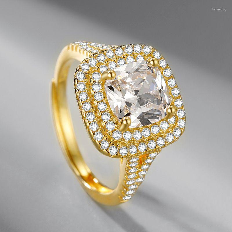 Wedding Rings Silver Color Gold Simulation Moissanite Zircon Ring Fashion Personality Light Luxury Niche High Sense Royal Jewelry
Wedding Rings Silver Color Gold Simulation Moissanite Zircon Ring Fashion Personality Light Luxury Niche High Sense Royal Jewelry